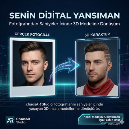 Kişiye Özel 3D Hologram Charm